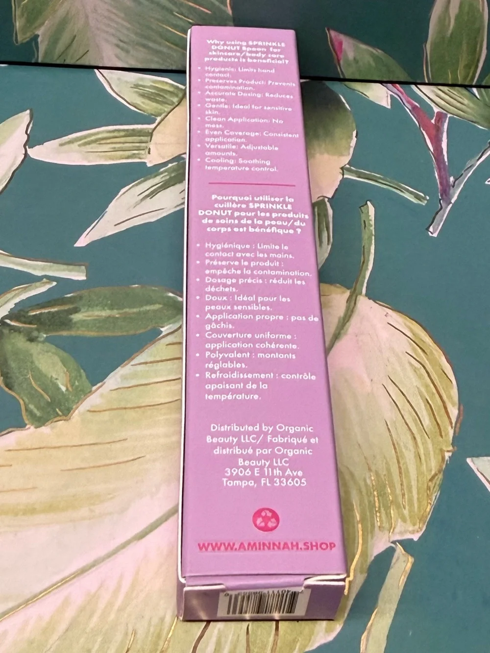 Aminnah Sprinkle Donut Body Butter Spoon Blue NIB